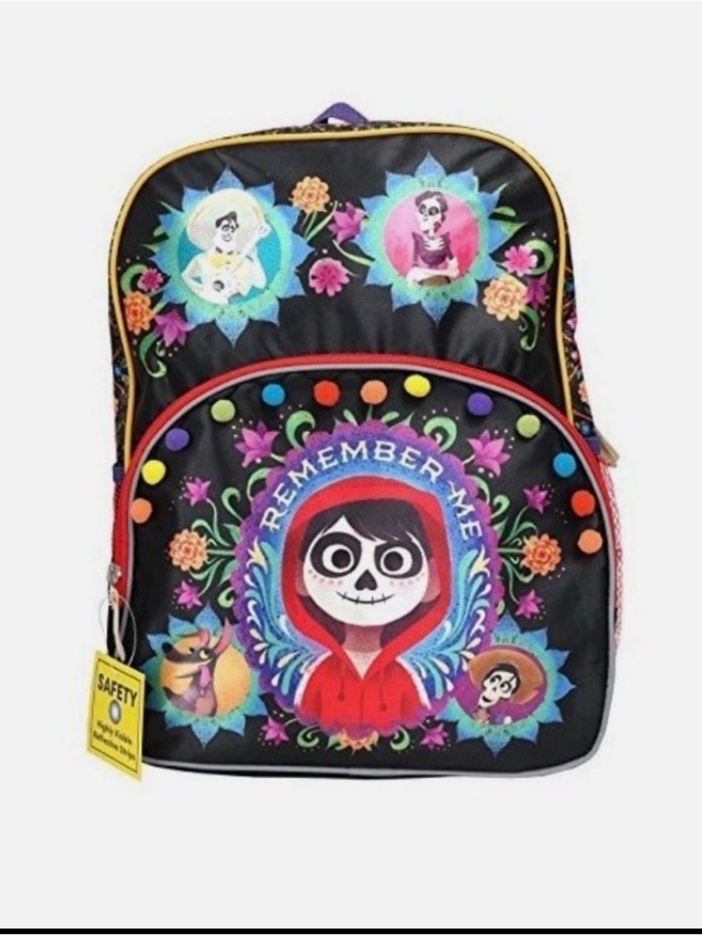Disney COCO Large Reinforced School Backpack -Remember Me- 16”H x 12”W